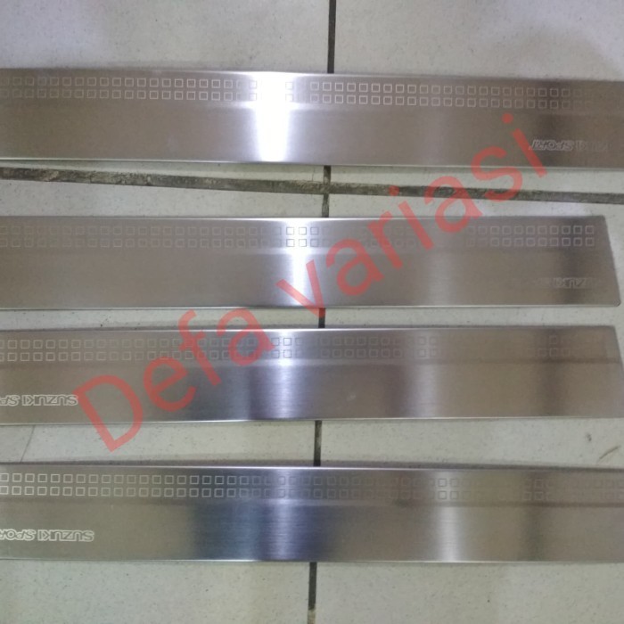 [Ori] Sillplate Samping All New Ertiga 2018 Stainless Logo Suzuki Sport Terbatas