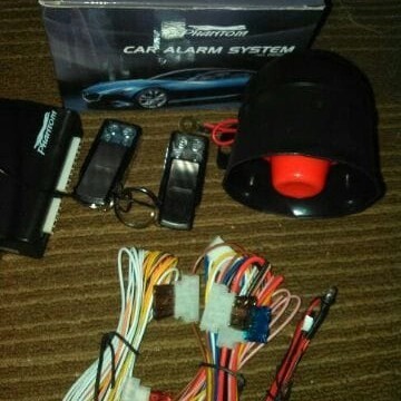 [Original] Alarm Mobil Panther Remote Control Phantom Full Set Komplit Terbatas
