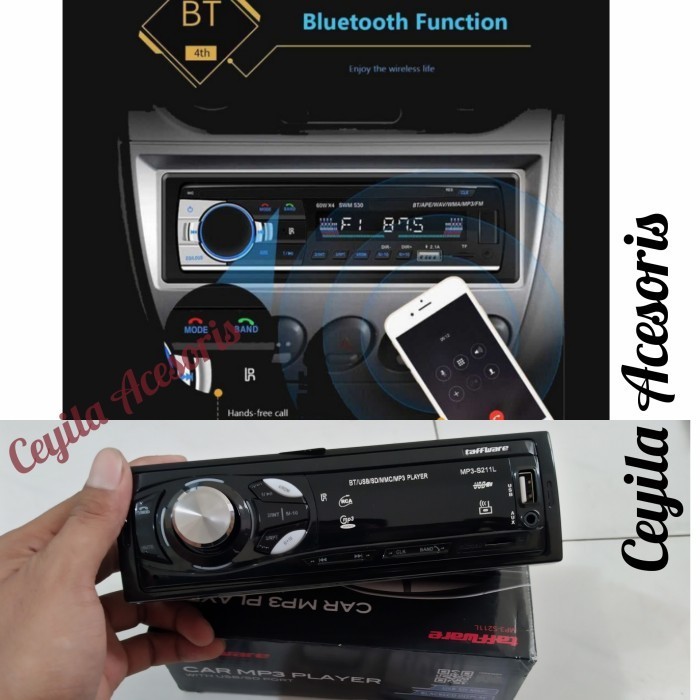 [Original] Head Unit Tape Mp3 Audio Tip Bluetooth Usb Mobil Brio Lama Terbaru