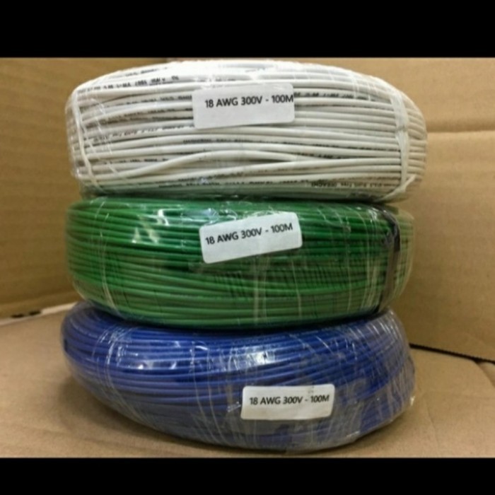 [Original] Kabel Cable Awg18 18Awg Awg 18 K Kecil 100M 100Meter 100 Meter 1 Roll Limited