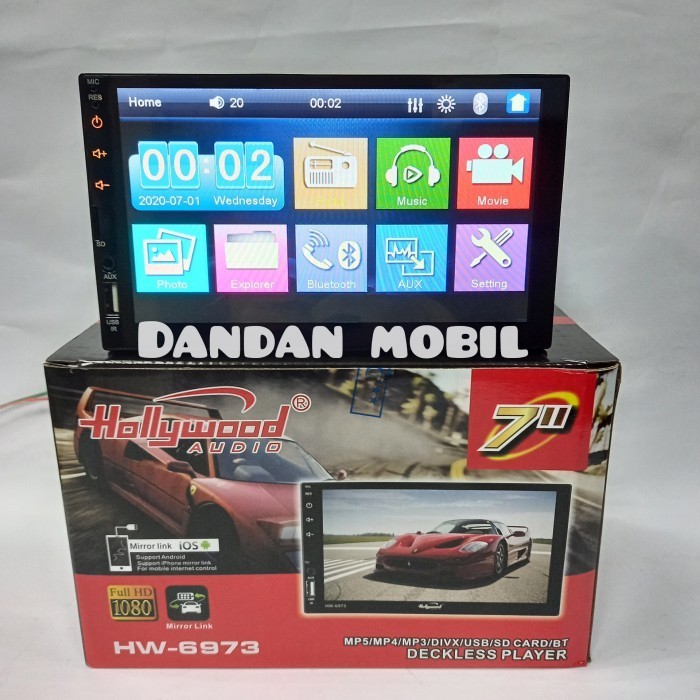 [Original] Deckless Hollywood Mp 5 - Head Unit/Double Din Hollywood 6973 Limited