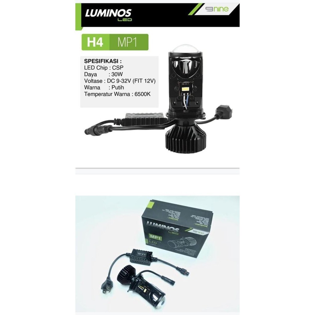 [Original] Luminos Led 9Nine H4 Mp1 - Dinasti Audio Berkualitas