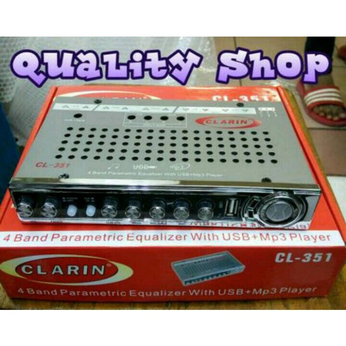 ✅Baru Parametrik Preamp Equalizer Clarin 4 Band Usb Diskon
