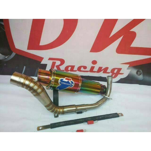 ✅New Ori Knalpot Racing Yamaha Mio Soul Gt Termignoni Rainbow High Peforma Limited