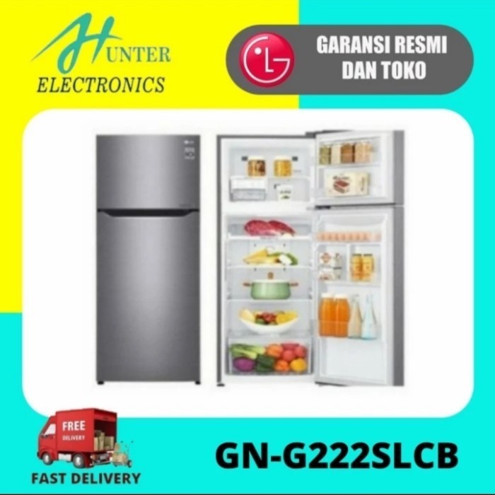 [Baru] Lg Gn-G222Slcb Kulkas 2 Pintu Inverter Gng222 Gng222Slcb Berkualitas