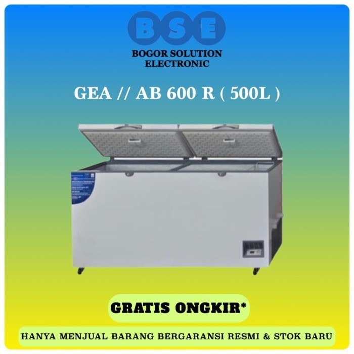 [Baru] Freezer Gea Ab600 500 Liter Chest Freezer Gea 500L Ab600R Gea Ab-600-R Terbaru