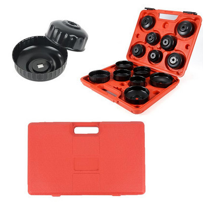 [New Ori] Kunci Filter Oli Mobil Set Lengkap 15 Pcs Kunci Filter Oil Filter Diskon