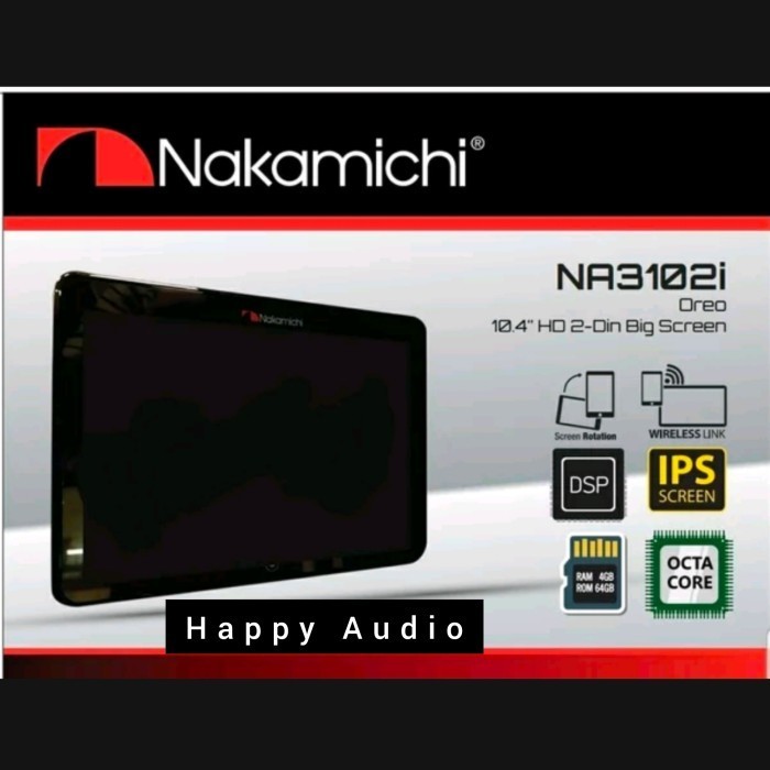 ✨Ori Head Unit Double Din Dvd Android Nakamichi Na-3102I 10 Inch Rotation Diskon