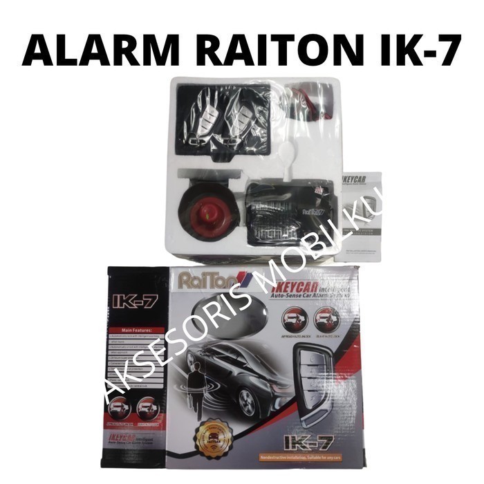 ✨Ori Car Alarm System Anti Maling Mobil Terios Raiton Ik-7 Sensor Otomatis Terbaru