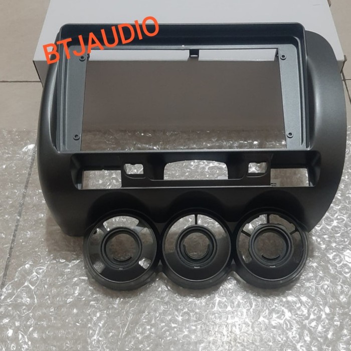 [Baru] Frame Audio Double Din Tv Mobil Honda Jazz 2002-2007 Ukuran 9 Inch Berkualitas