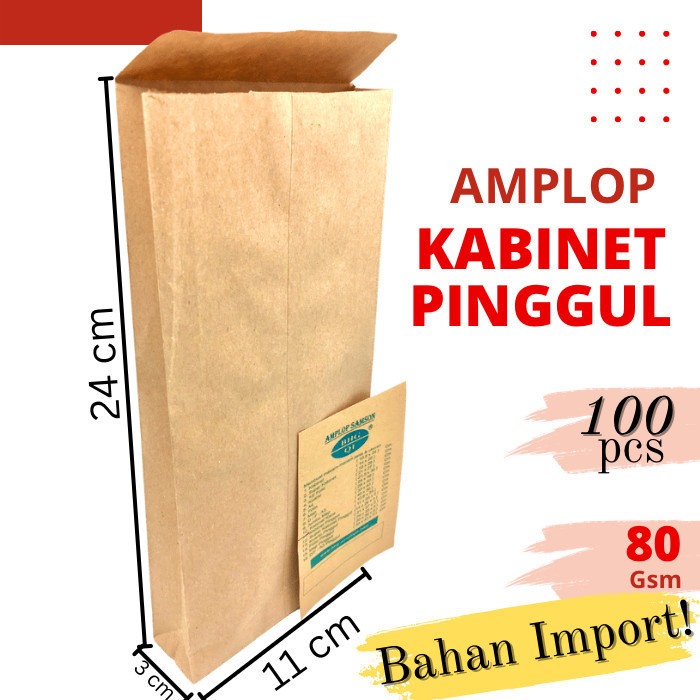 

Amplop Pinggul 11X24Cm 100Lbr
