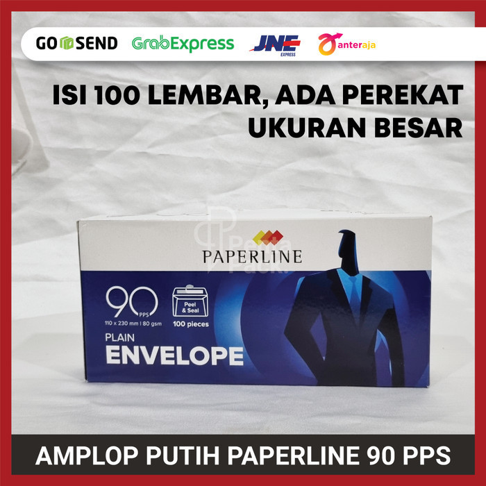 

Amplop Kertas Putih Paperline 90 Pps Isi 100 Lembar 110 X 230 Mm