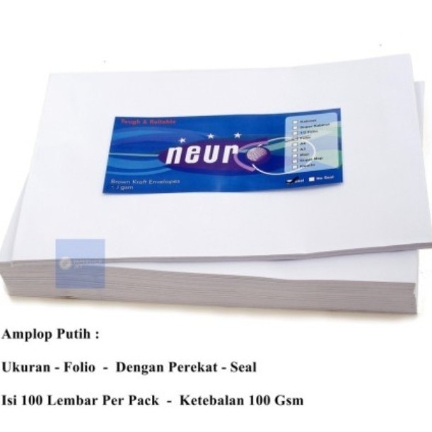 

Amplop Putih Polio+Seal / Pack