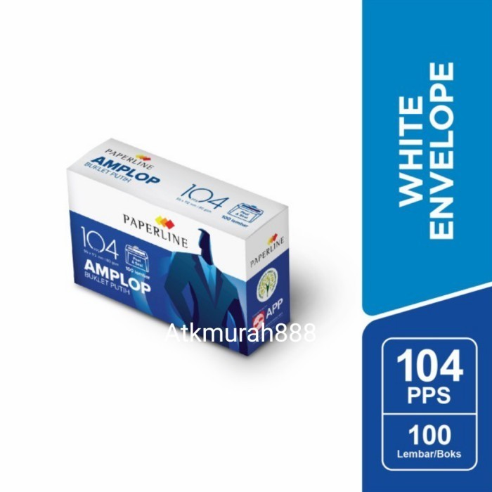 

Amplop Putih 104 Paperline Pps /Polos/Seal/Se Pengaman/100 Lembar