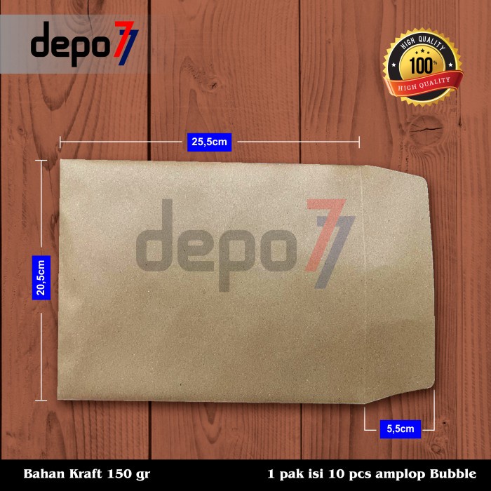 

Amplop Bubble Bahan Kraft Tebal