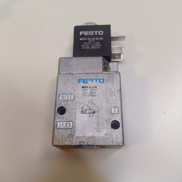 ✅New Solenoid Valve Festo Mfh-3-1/8 / Mfh Festo / 7802 Festo / Mfh Festo Diskon