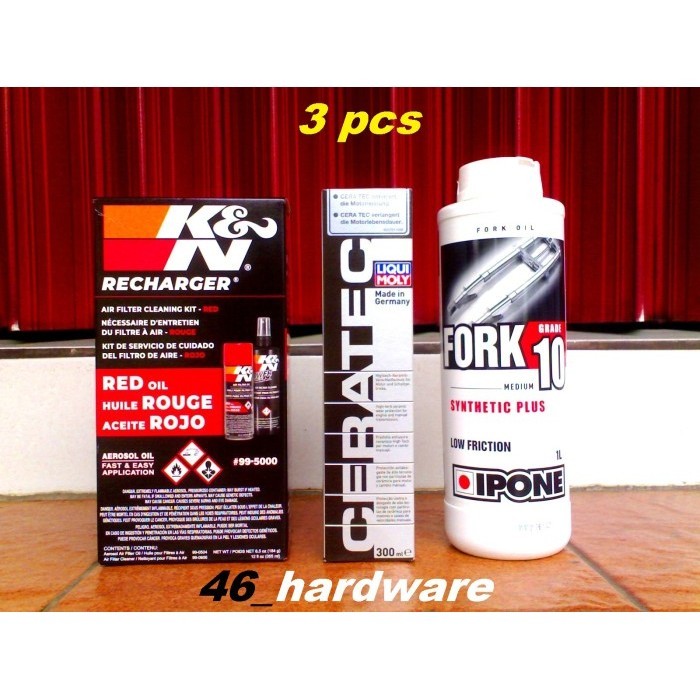 ✅New Kn Recharger 99-5000 KN Cleaner Udara Aerosol Ceratec Ipone Fork Oil Terbatas