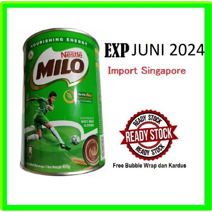 

TERBAIK MILO SINGAPORE 400 GRAM SINGAPURA 400GR BUKAN MILO MALAYSIA 400GRAM