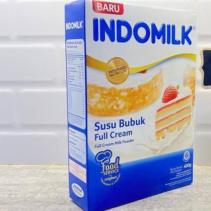 

TERBAIK SUSU BUBUK INDOMILK FULL CREAM 400GR KOTAK