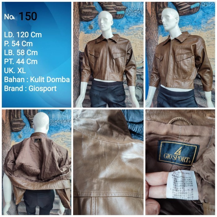 TOP31 JAKET KULIT ASLI PREMIUM PRIA JAKET MOTOR BIKER KULIT ORI THRIFT