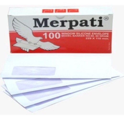 

Amplop Putih 90 Jendela Kiri 100Pcs