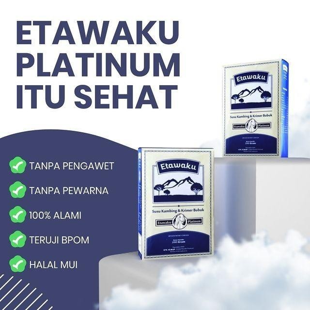 

TERBAIK PAKET 2 BOX ETAWAKU PLATINUM SUSU KAMBING ETAWA KUALITAS PREMIUM