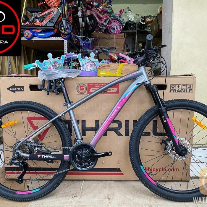 Terbaru Sepeda Gunung Mtb 26 Thrill Cleave 5.0 Unisex Alloy Murah Bdg Promo Terlaris
