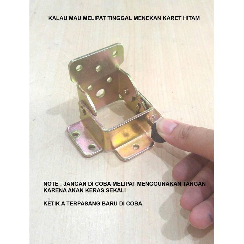Murah - Bracket Kaki Meja Lipat / Engsel Kaki Meja Lipat Buka