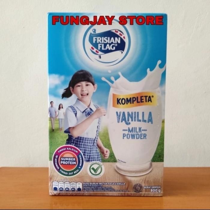 

TERBAIK SUSU BUBUK / SUSU FRISIAN FLAG KOMPLETA VANILLA 800 GR