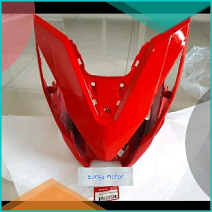 Cover Front panel Tameng Batok New Beat FI ESP 2016 2019 merah ORI AHM