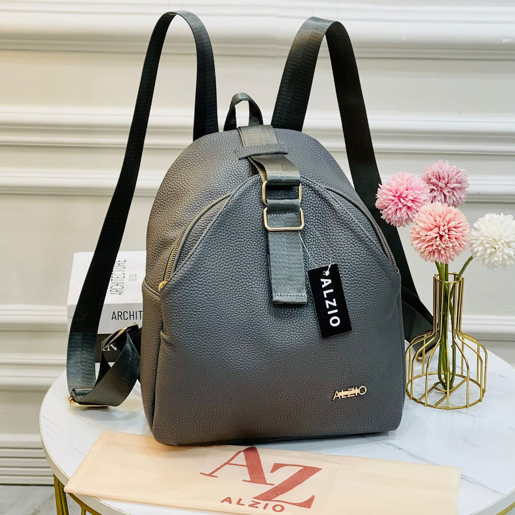 [BEAUTY LR COLLECTION] ALZIO - tas wanita pria papirut backpack stylist import - ALZIO RANSEL