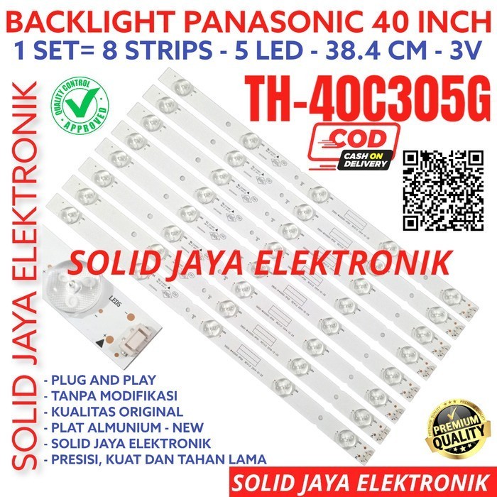 backlight led panasonic th40c305 th40c305g th-40c305 lampu bl 5k 40c f45a