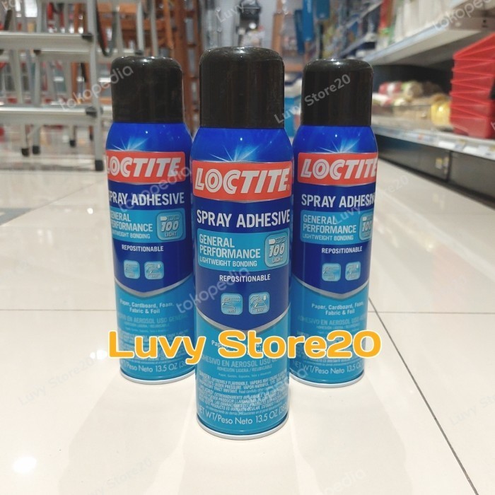 ✨New Ori Loctite Lem Semprot Kertas  Karton  Busa  Kain  Foil Dll 382 Grm Limited