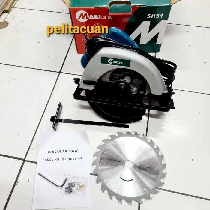 ✨Ori Mesin Gergaji Kayu/Circular Saw/Circle/Sirkel/Serkel Mailtank Sh51 Terbatas