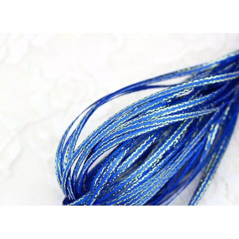 

TRY 5 yard Pita satin list emas Imlek cny 3 mm pita Hampers (pita kado) TERLARIS