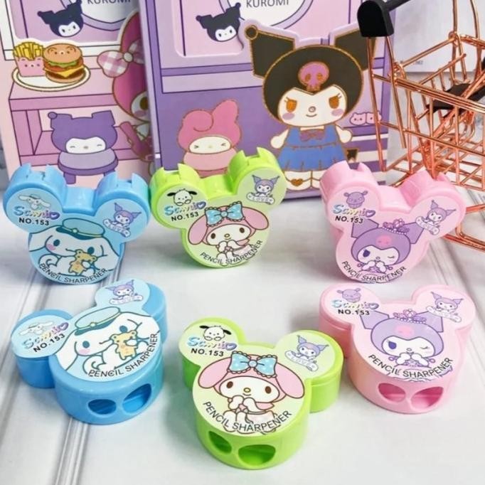 

(3pc) SERUTAN PENSIL SANRIO MELODY 2 LOBANG / RAUTAN OROTAN MURAH