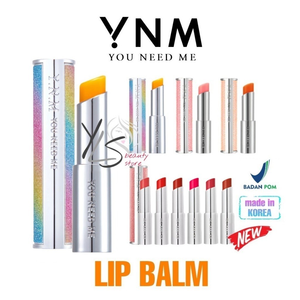 YNM YOU NEED ME LIP BALM KOREA - TERDAFTAR BPOM - YNM RAINBOW HONEY CANDY POP GLOW MELTING BALM