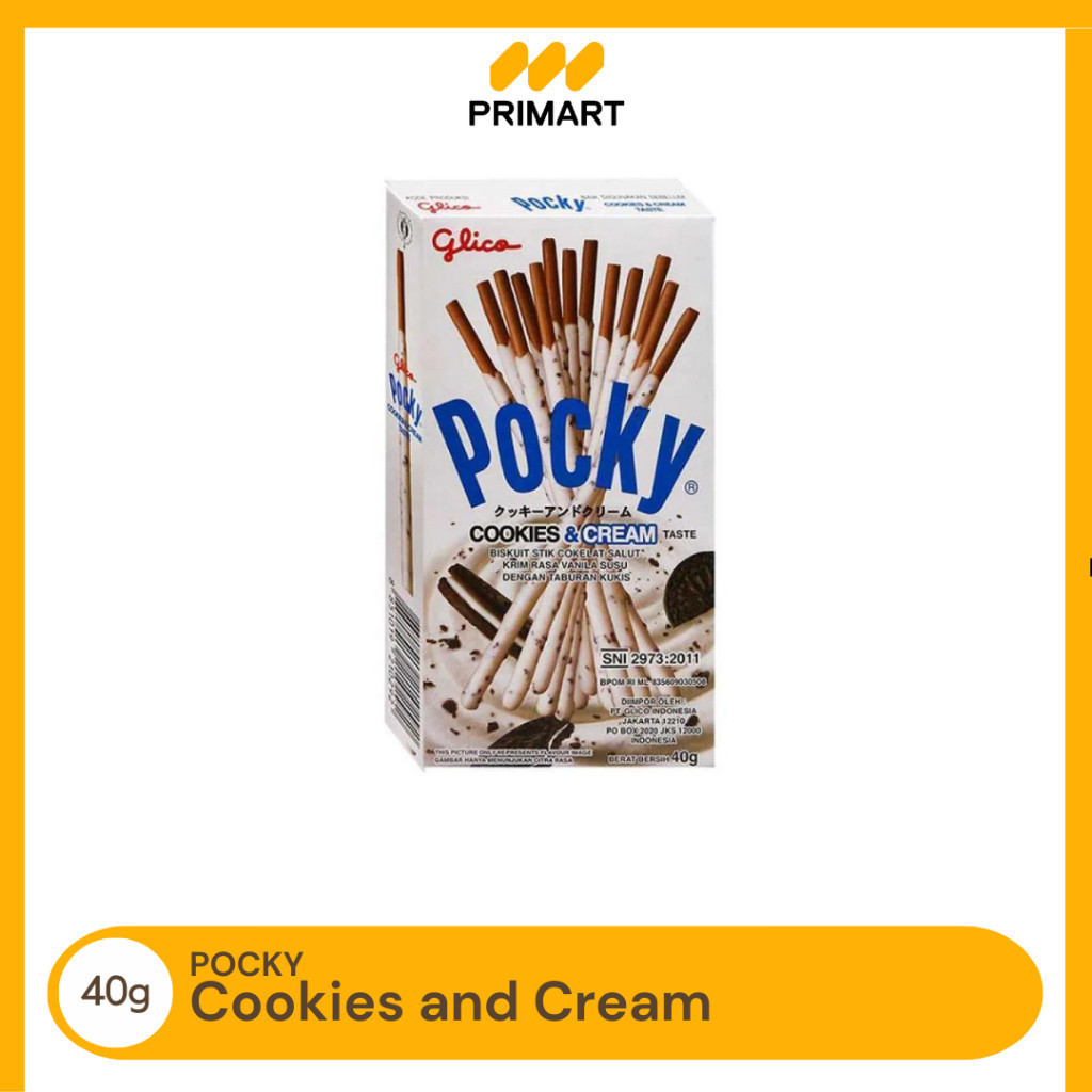 

Glico Pocky Cookies & Cream Biskuit Stick 40gr