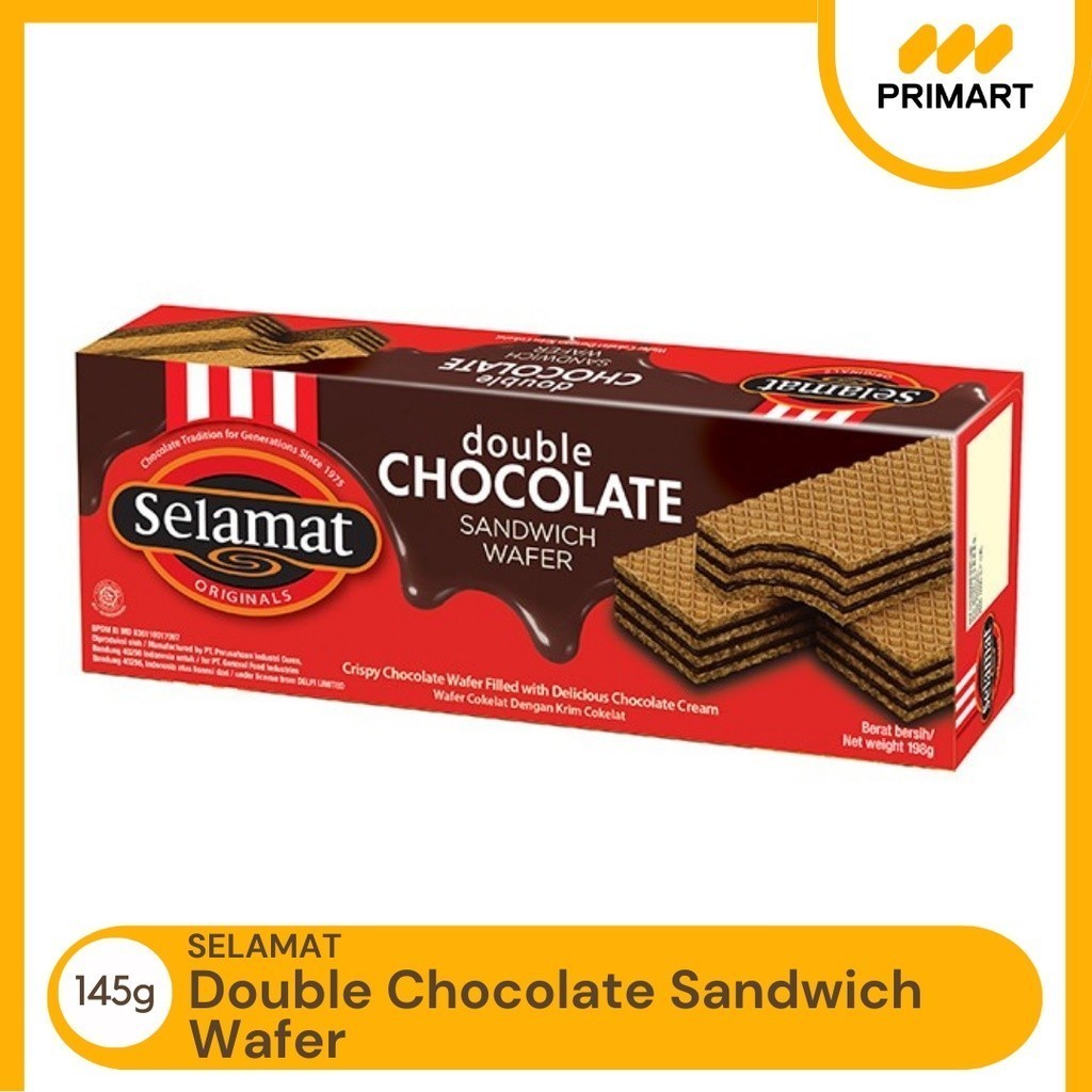 

Selamat Double Chocolate Wafer Cokelat 145g