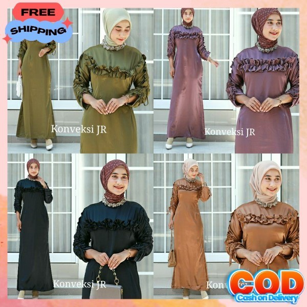 Dres Syar'I Syari Jubah Sar I Saryi Pakaian Sari Perempuan Lebaran2024 Ganis Premium Gami Ibuk Gamis