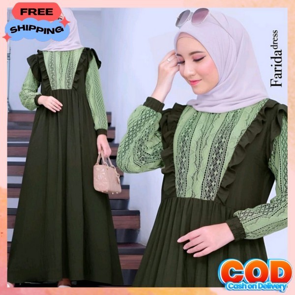 Busana Muslim Bisa Cod Gamis Gami Ibuk Ganis Premium Pakaian Sari Perempuan Lebaran2024 Syari Jubah 