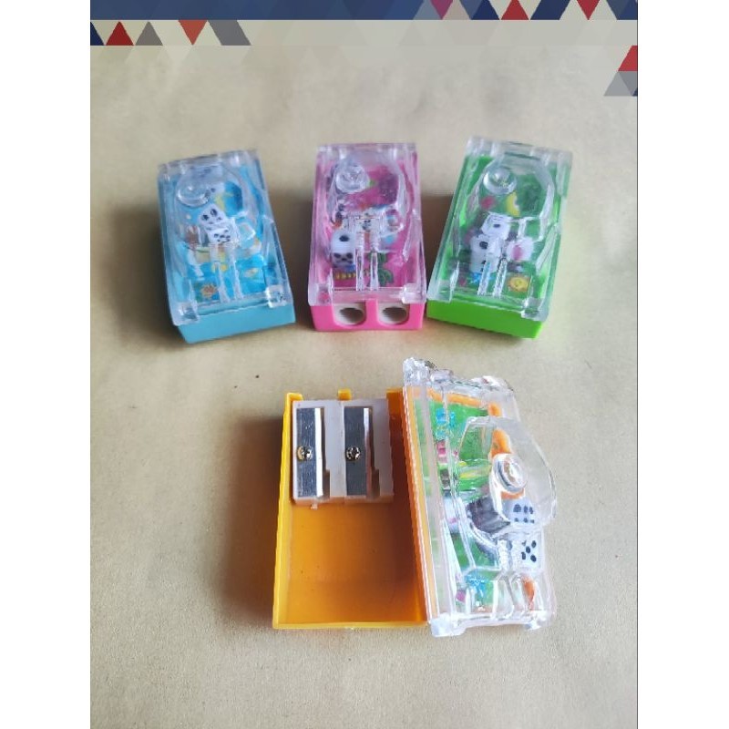 

rautan/serutan/orotan/sharpener pensil model tank 2 lubang