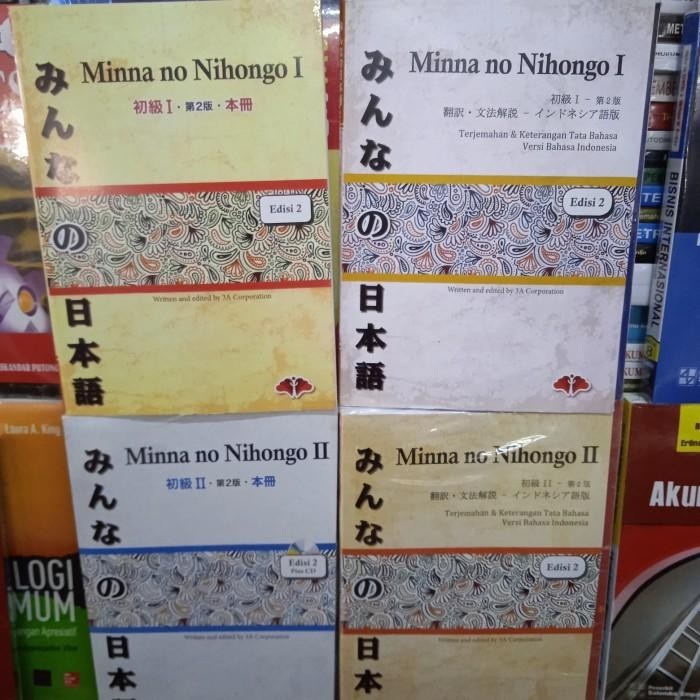 

Buku Minna No Nihongo 1&2 Edisi 2 Set 4 Buku Jepang &Terjemahan