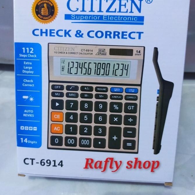 

Kalkulator Besar/Dagang Ct 6914 14 Digit