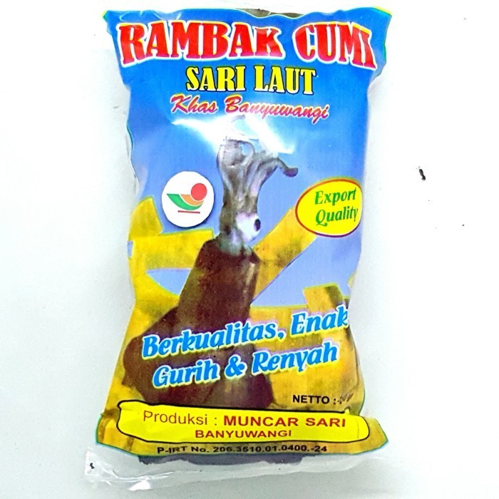 

*****] SARI LAUT RAMBAK CUMI HITAM 250gr MUNCAR BANYUWANGI MENTAH KRUPUK