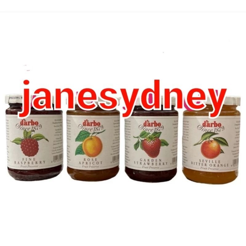 

Selai Darbo Jam Strawberry Apricot Raspberry Seville Bitter Orange Marmalade 450G Blueberry X 3