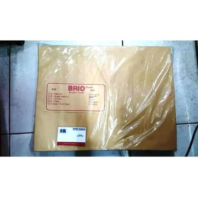 

Amplop Coklat Polos merk Brio ukuran A3 ( isi 100 lembar )