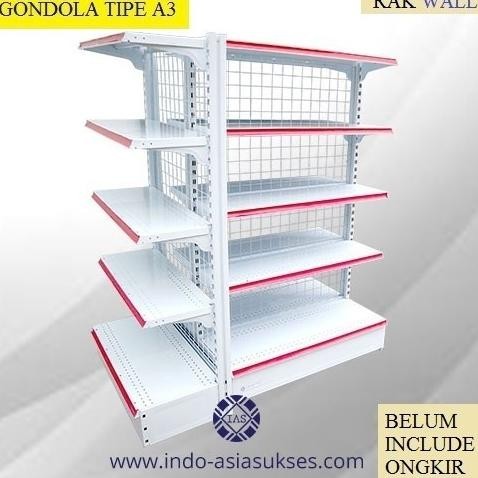 Rak Gondola Minimarket - Tipe Wall Gondola A3 SUCA