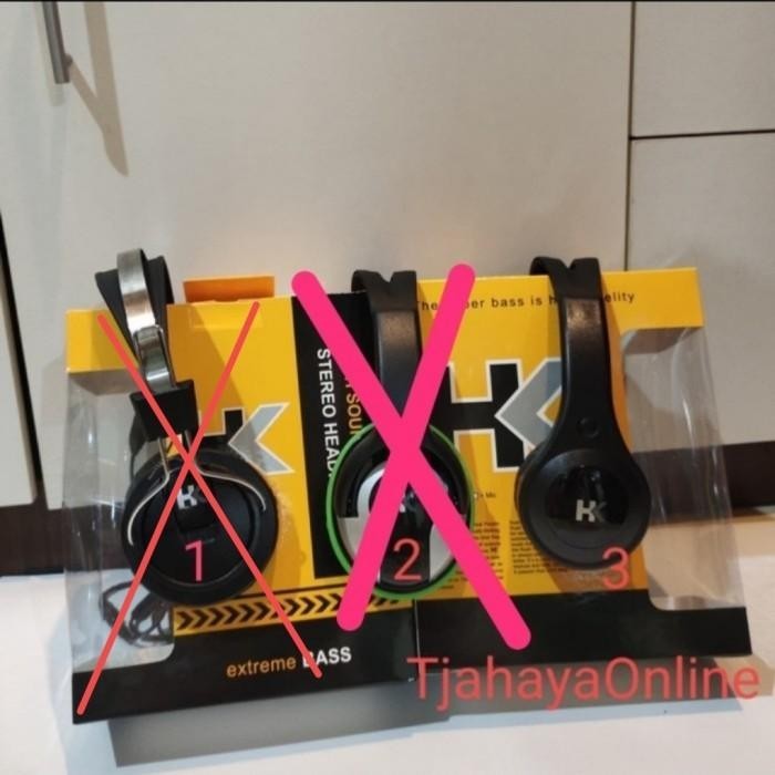 NEW HEADSET HK DJ BANDO BESAR WITH MIC EXTREME BASS HEADPHONE