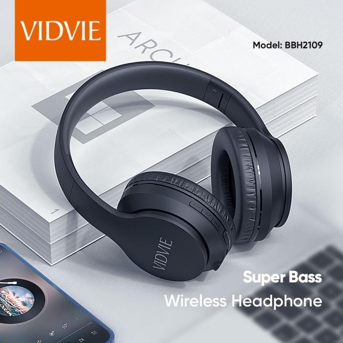 NEW ARRIVAL VIDVIE WIRELESS HEADPHONE BBH2109/BLUETOOTH/HEADSET/BLACK